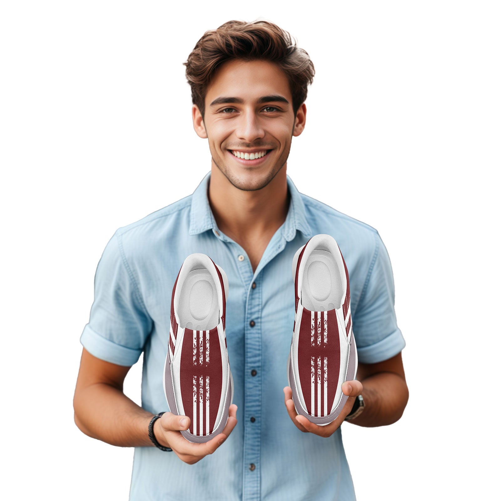 Custom Corporate Sneakers Slip On Shoes Personalized Corporate Shoes FN067-E023045-6