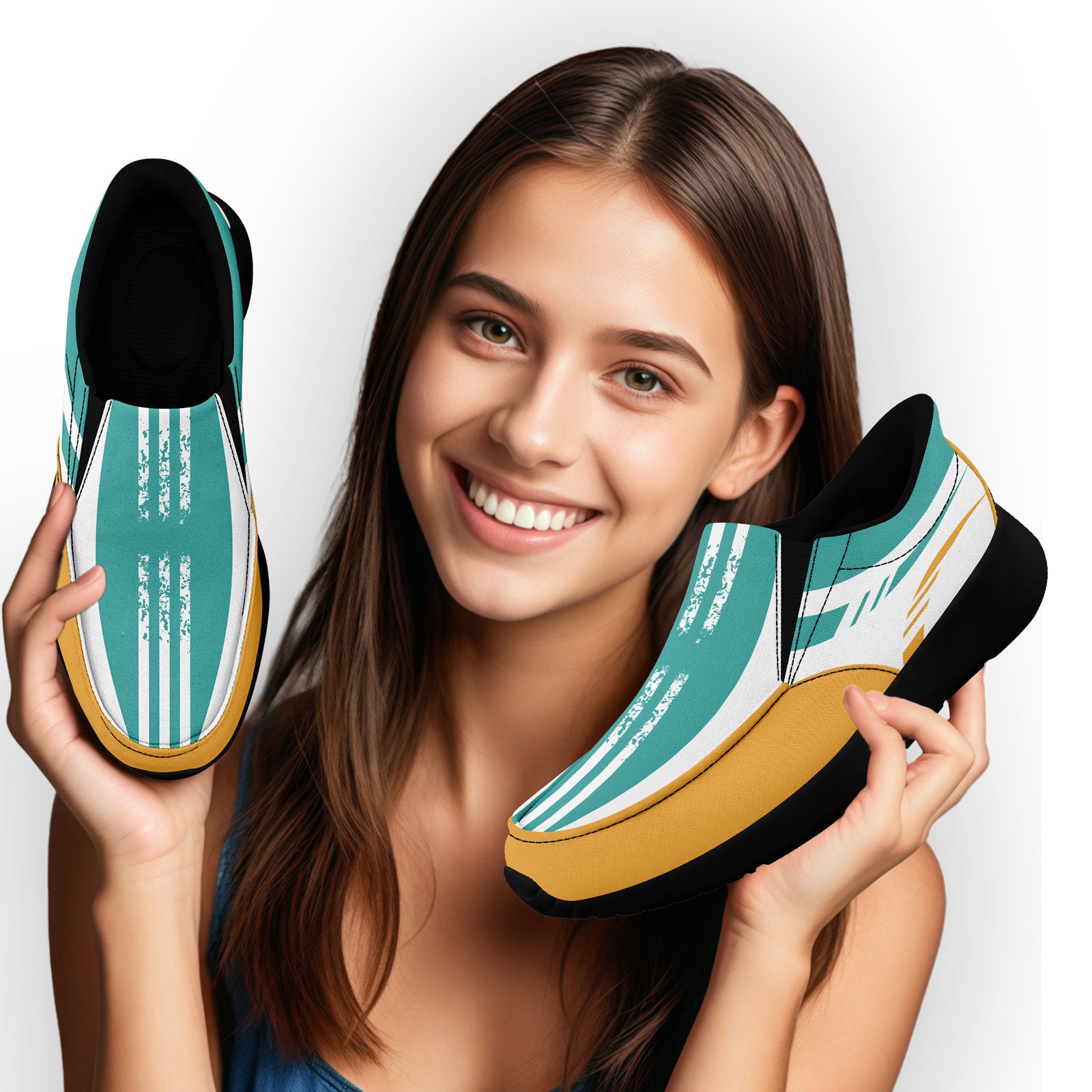 Custom Corporate Sneakers Slip On Shoes Personalized Corporate Shoes FN067-E023045-8