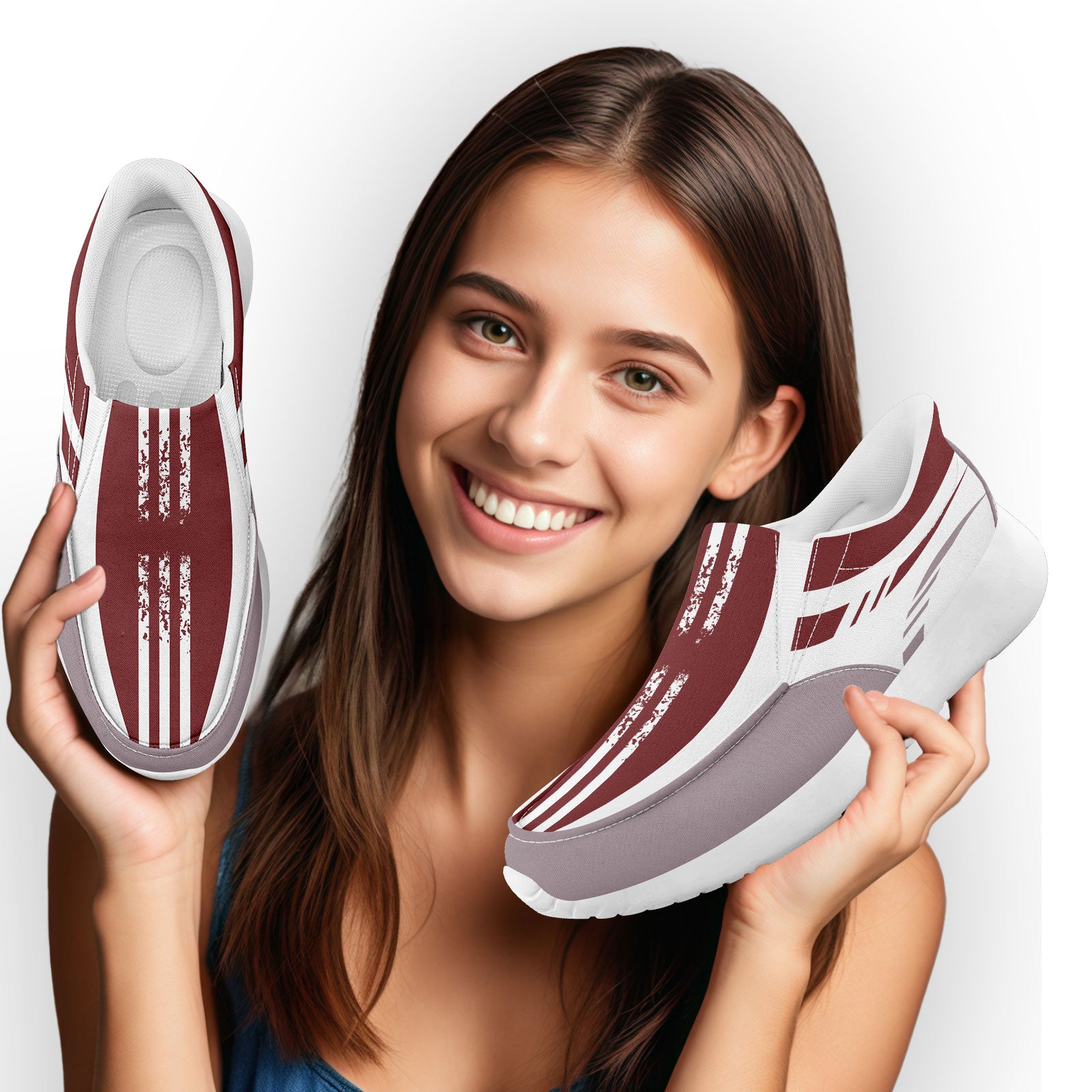 Custom Corporate Sneakers Slip On Shoes Personalized Corporate Shoes FN067-E023045-6