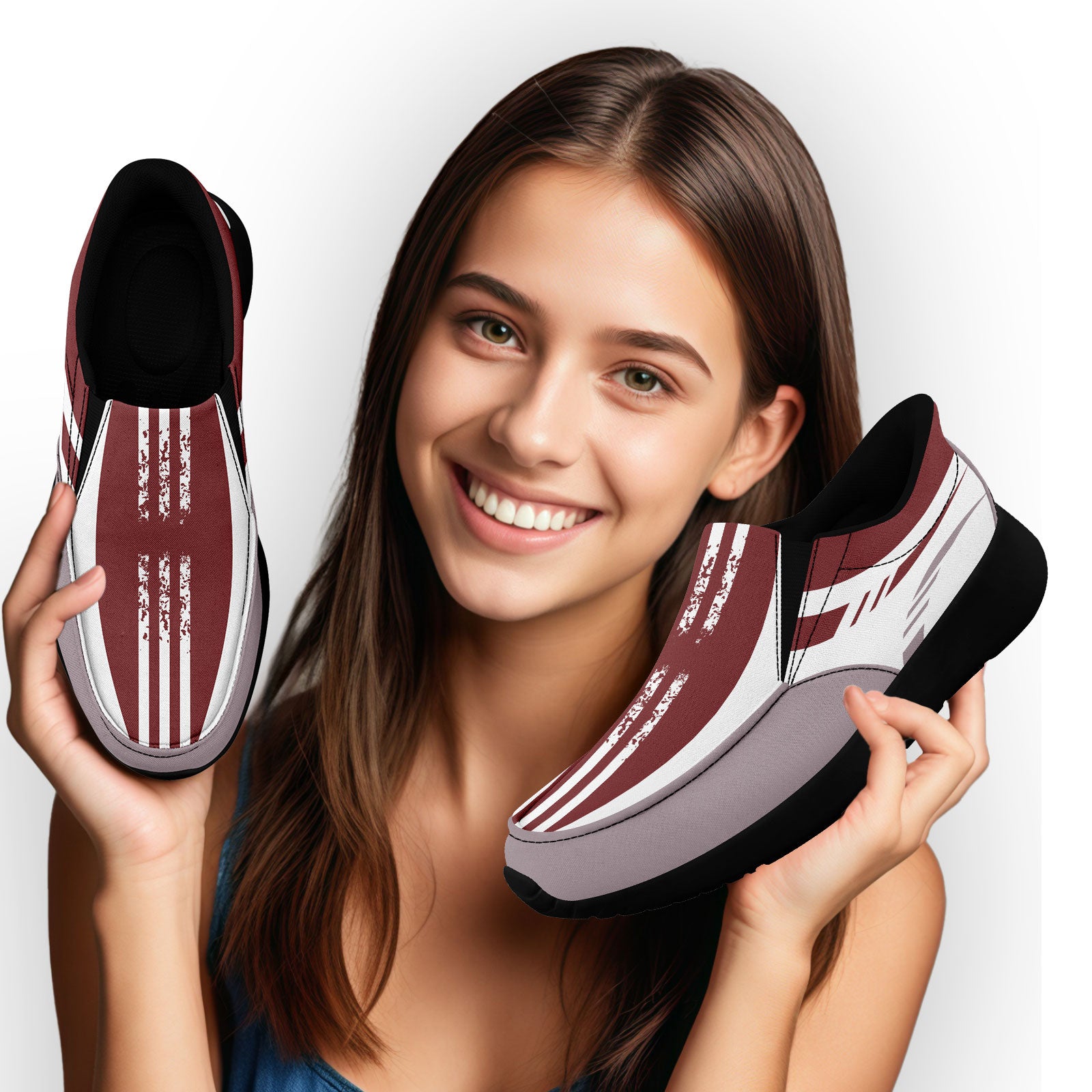Custom Corporate Sneakers Slip On Shoes Personalized Corporate Shoes FN067-E023045-6