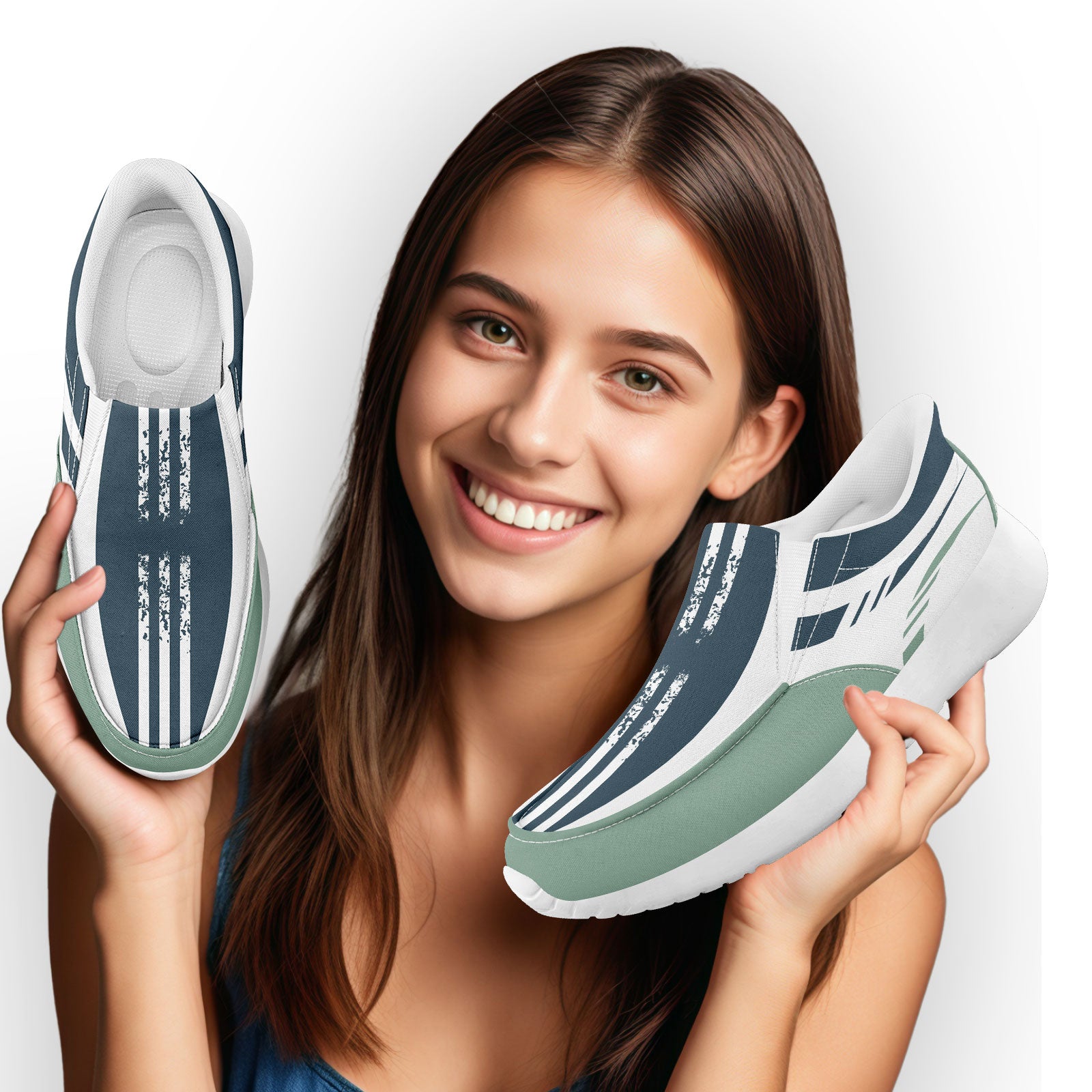 Custom Corporate Sneakers Slip On Shoes Personalized Corporate Shoes FN067-E023045-3