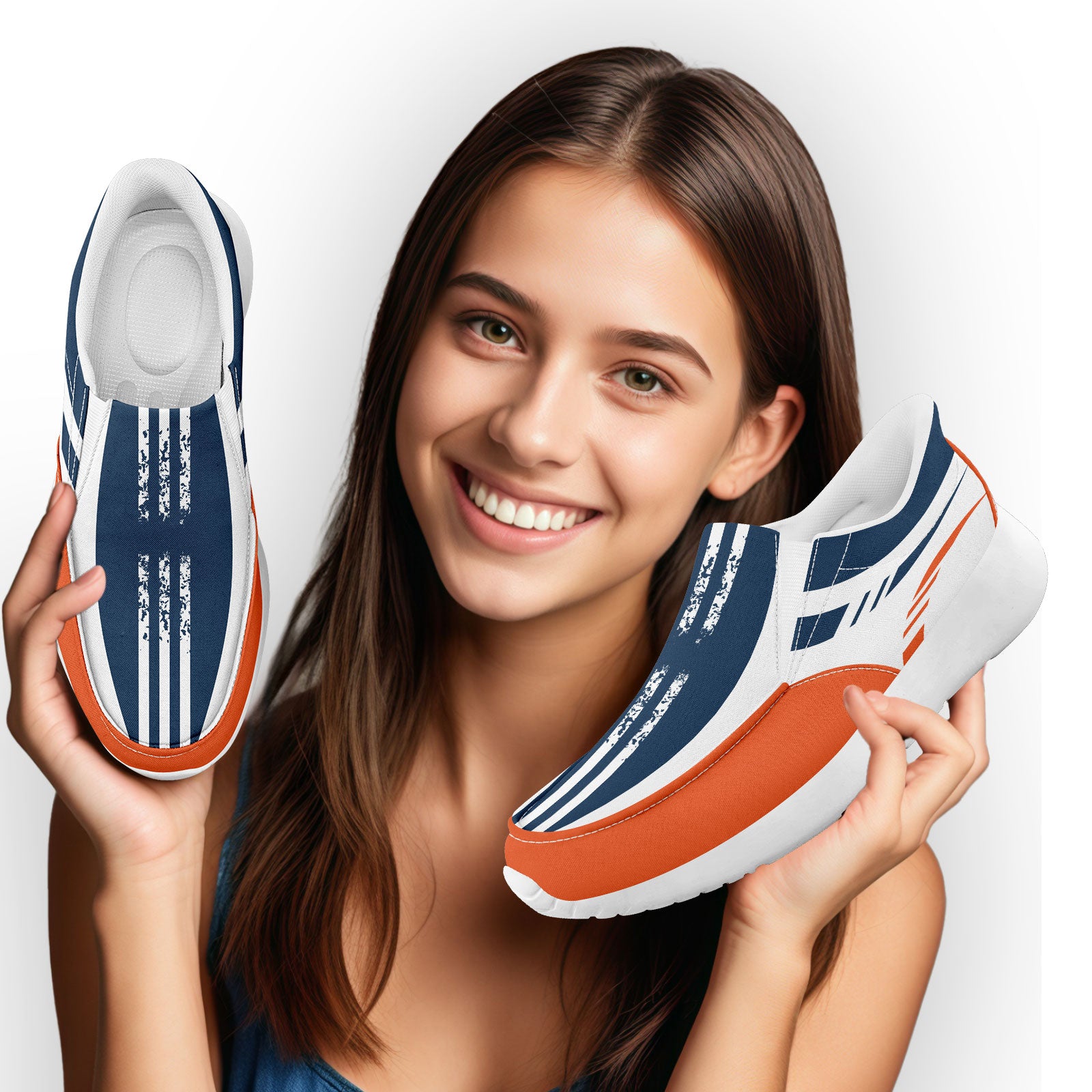 Custom Corporate Sneakers Slip On Shoes Personalized Corporate Shoes FN067-E023045-9