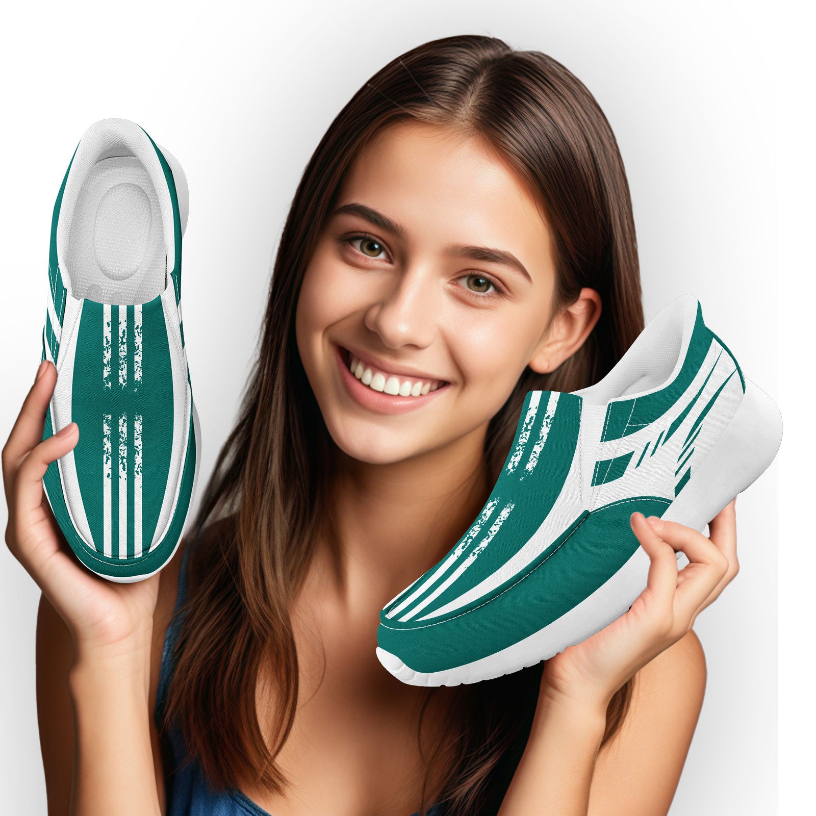 Custom Corporate Sneakers Slip On Shoes Personalized Corporate Shoes FN067-E023045-2