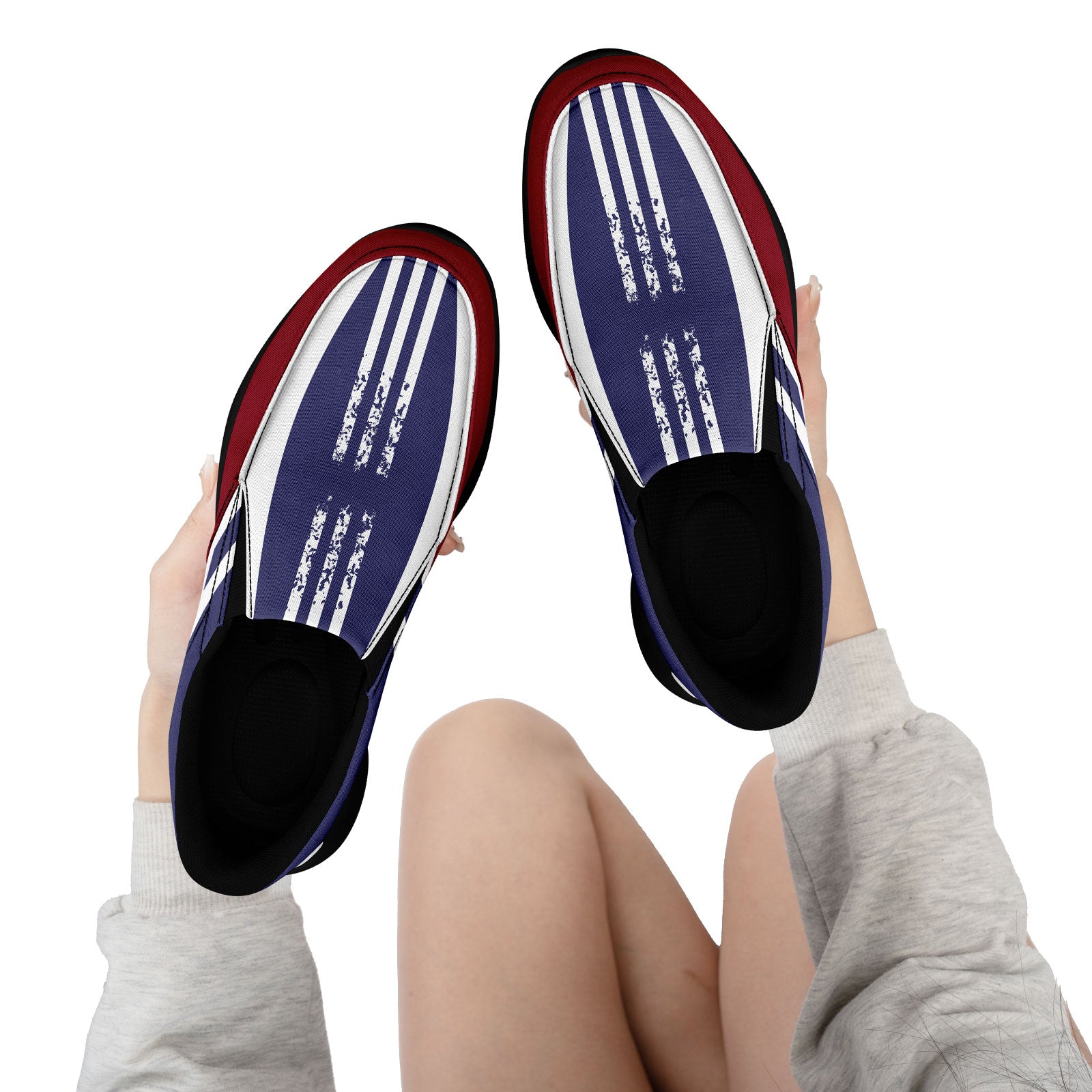 Custom Corporate Sneakers Slip On Shoes Personalized Corporate Shoes FN067-E023045-4