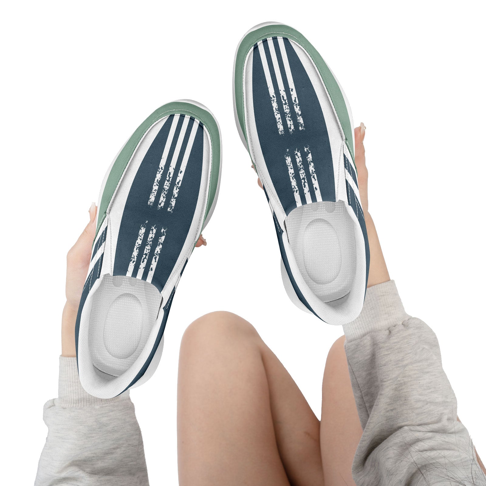 Custom Corporate Sneakers Slip On Shoes Personalized Corporate Shoes FN067-E023045-3
