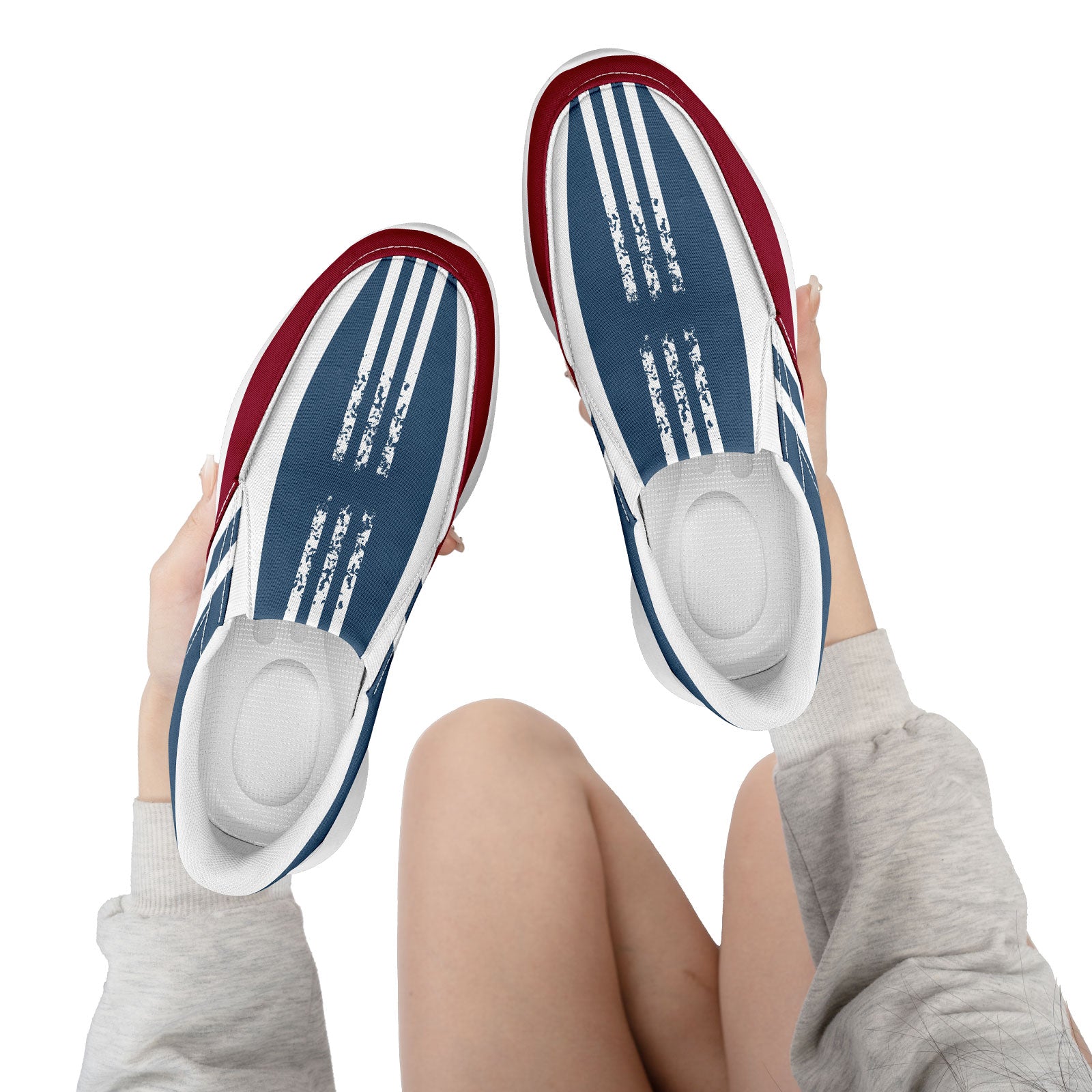 Custom Corporate Sneakers Slip On Shoes Personalized Corporate Shoes FN067-E023045-7