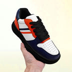Custom Blue Orange Denver Shoes Personalized Sneaker FN032-D020389-10