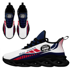 Custom White Blue New England Maxsoul Shoes Personalized Sneaker FN003-D020325-26