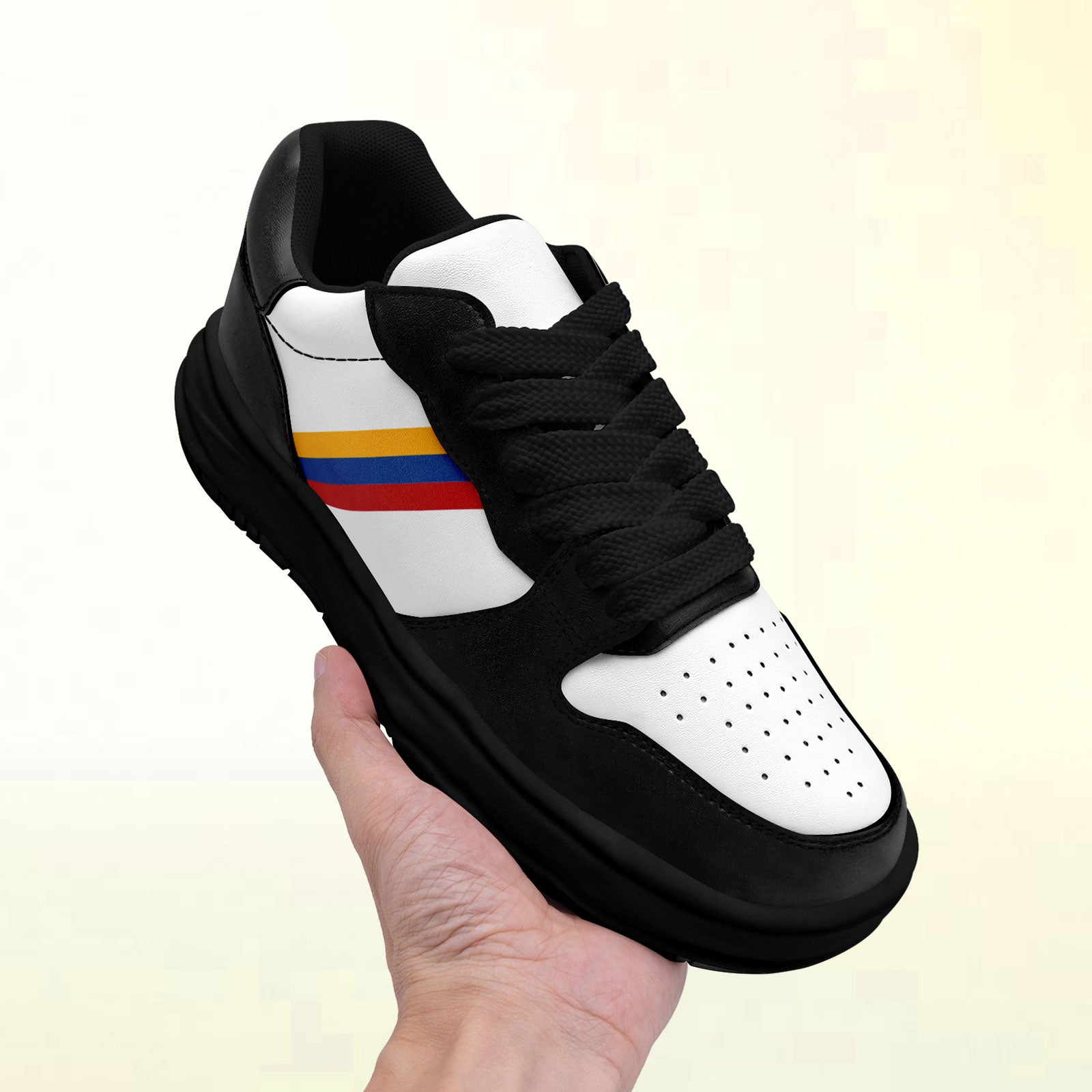 Custom Black White Pittsburgh Shoes Personalized Sneaker FN032-D020389-30