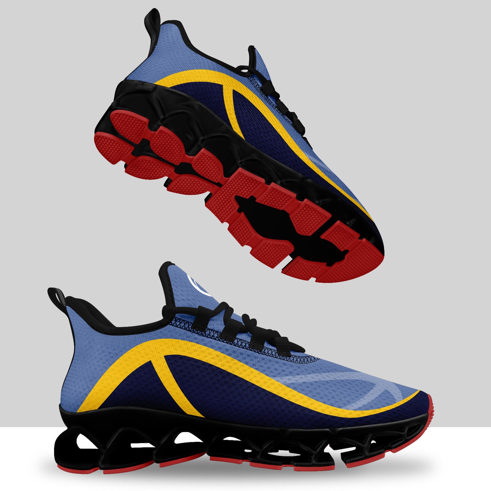 Custom Blue Yellow Maxsoul Shoes Personalized Sneaker FN003XD-D020391-11