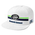 Custom White Seattle Hat Sport Design Cap Stitched Adjustable Personalized PR067B-D020262-27