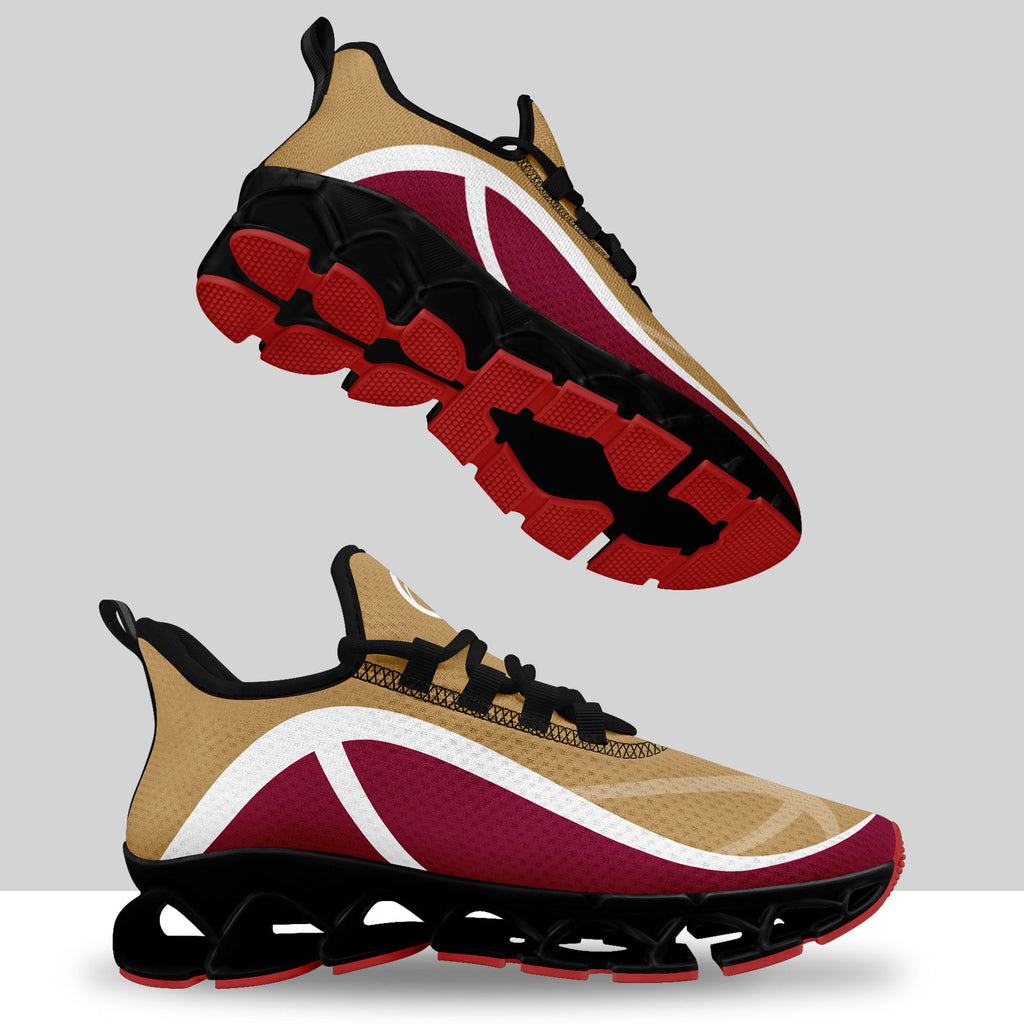 Custom Red Gold Maxsoul Shoes Personalized Sneaker FN003XD-D020391-16