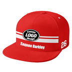 Custom Red New York Hat Sport Design Cap Stitched Adjustable Personalized PR067B-D020262-21