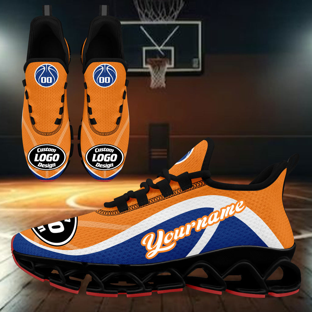 Custom Blue Orange Maxsoul Shoes Personalized Sneaker FN003XD-D020391-3
