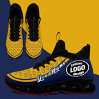 Custom Navy Yellow Maxsoul Shoes Personalized Sneaker FN030XD-D020388-13