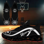 Custom Black White Maxsoul Shoes Personalized Sneaker FN003XD-D020391-15