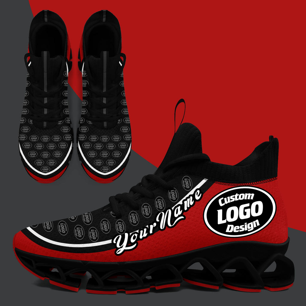 Custom Black Red Maxsoul Shoes Personalized Sneaker FN030XD-D020388-3