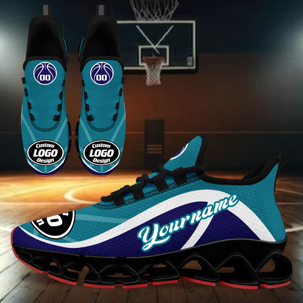 Custom Blue Maxsoul Shoes Personalized Sneaker FN003XD-D020391-5