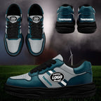 Custom Green Gray Philadelphia Shoes Personalized Sneaker FN032-D020389-23