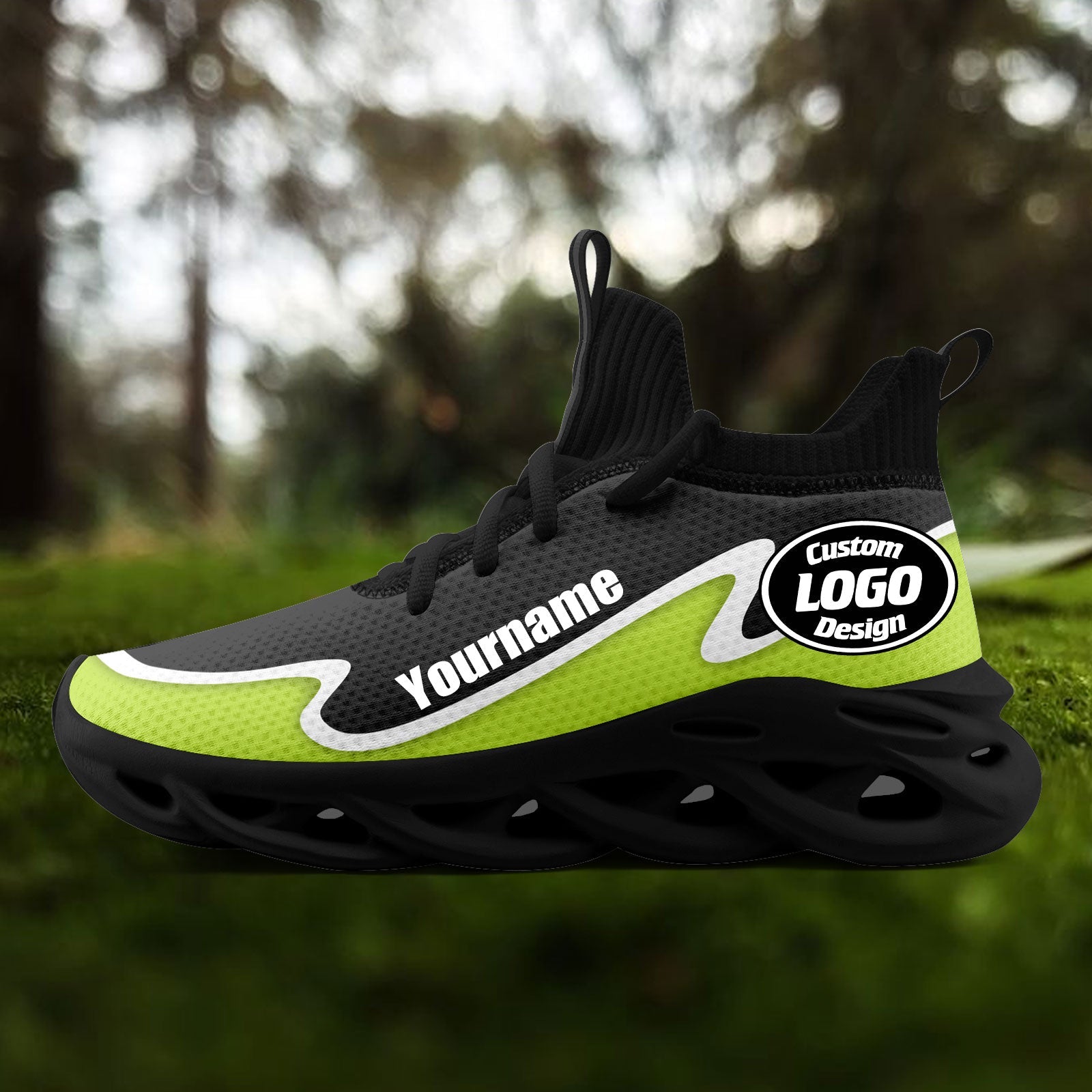 Custom Dark Gray Green Maxsoul Shoes Personalized Sneaker FN030A-E020011-8