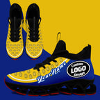Custom Blue Yellow Maxsoul Shoes Personalized Sneaker FN030XD-D020388-25