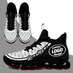 Custom Black White Maxsoul Shoes Personalized Sneaker FN030XD-D020388-8