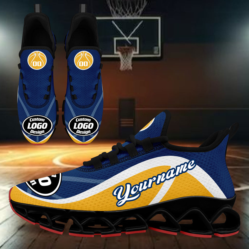 Custom Blue Yellow Maxsoul Shoes Personalized Sneaker FN003XD-D020391-4