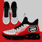 Custom Red Gray Maxsoul Shoes Personalized Sneaker FN030XD-D020388-21