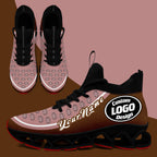 Custom Dark Pink Brown Maxsoul Shoes Personalized Sneaker FN030XD-D020388-18