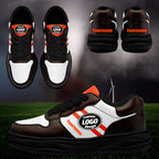 Custom Brown Orange Cleveland Shoes Personalized Sneaker FN032-D020389-8