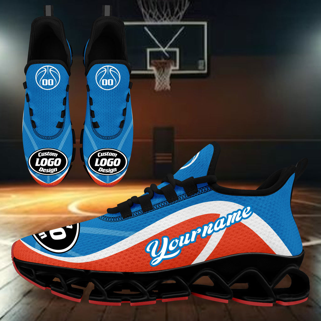 Custom Blue Orange Maxsoul Shoes Personalized Sneaker FN003XD-D020391-6