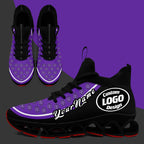 Custom Purple Black Maxsoul Shoes Personalized Sneaker FN030XD-D020388-15