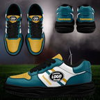 Custom Green Yellow Jacksonville Shoes Personalized Sneaker FN032-D020389-16