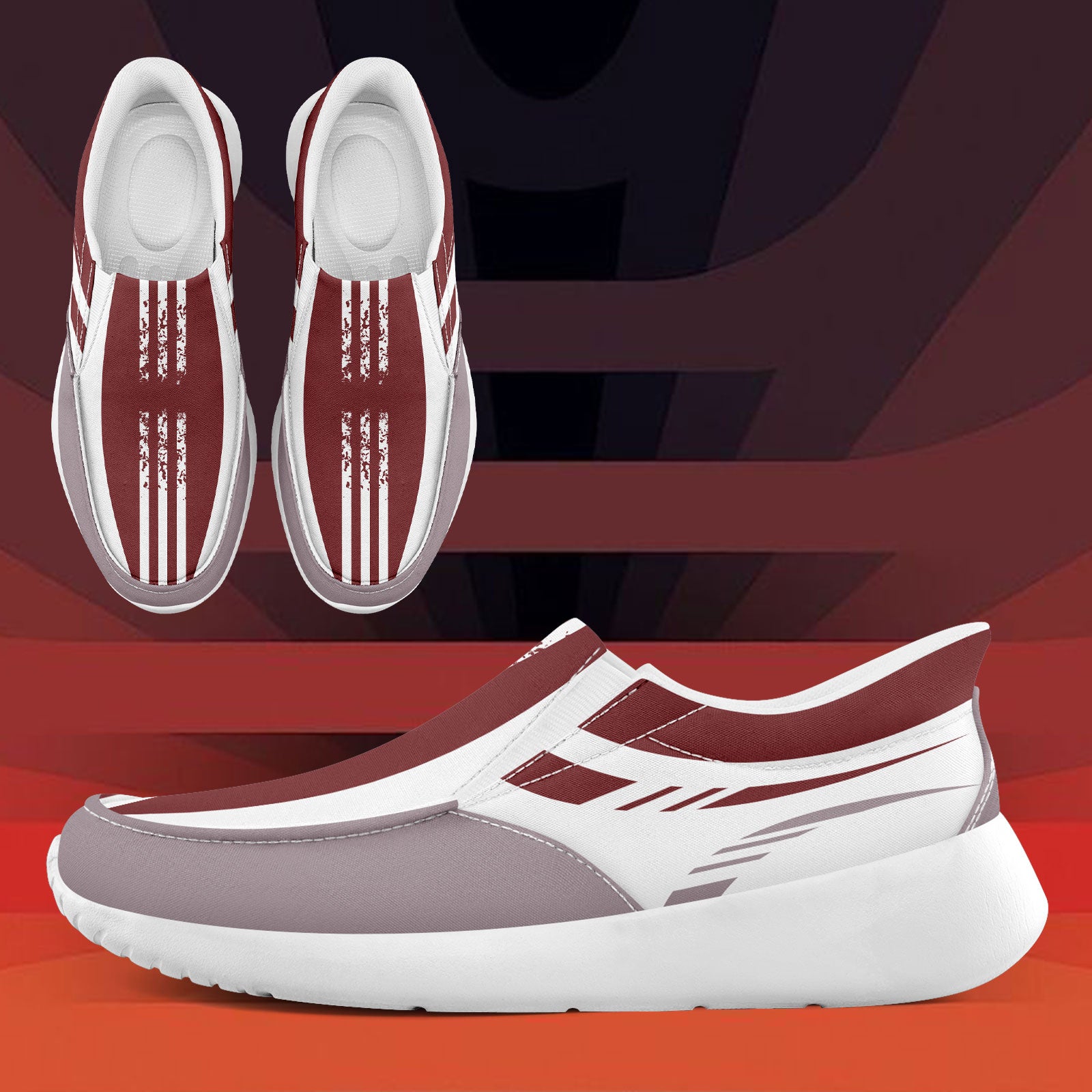Custom Corporate Sneakers Slip On Shoes Personalized Corporate Shoes FN067-E023045-6