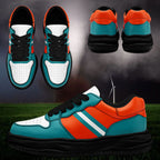 Custom Green Orange Miami Shoes Personalized Sneaker FN032-D020389-24