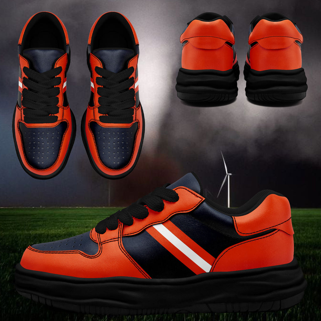 Custom Blue Orange Chicago Shoes Personalized Sneaker FN032-D020389-7