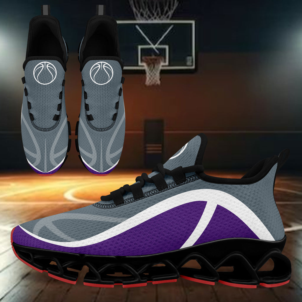 Custom Purple Gray Maxsoul Shoes Personalized Sneaker FN003XD-D020391-8
