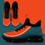Custom Green Orange Maxsoul Shoes Personalized Sneaker FN030XD-D020388-6