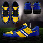 Custom Blue Yellow Los Angeles Shoes Personalized Sneaker FN032-D020389-15