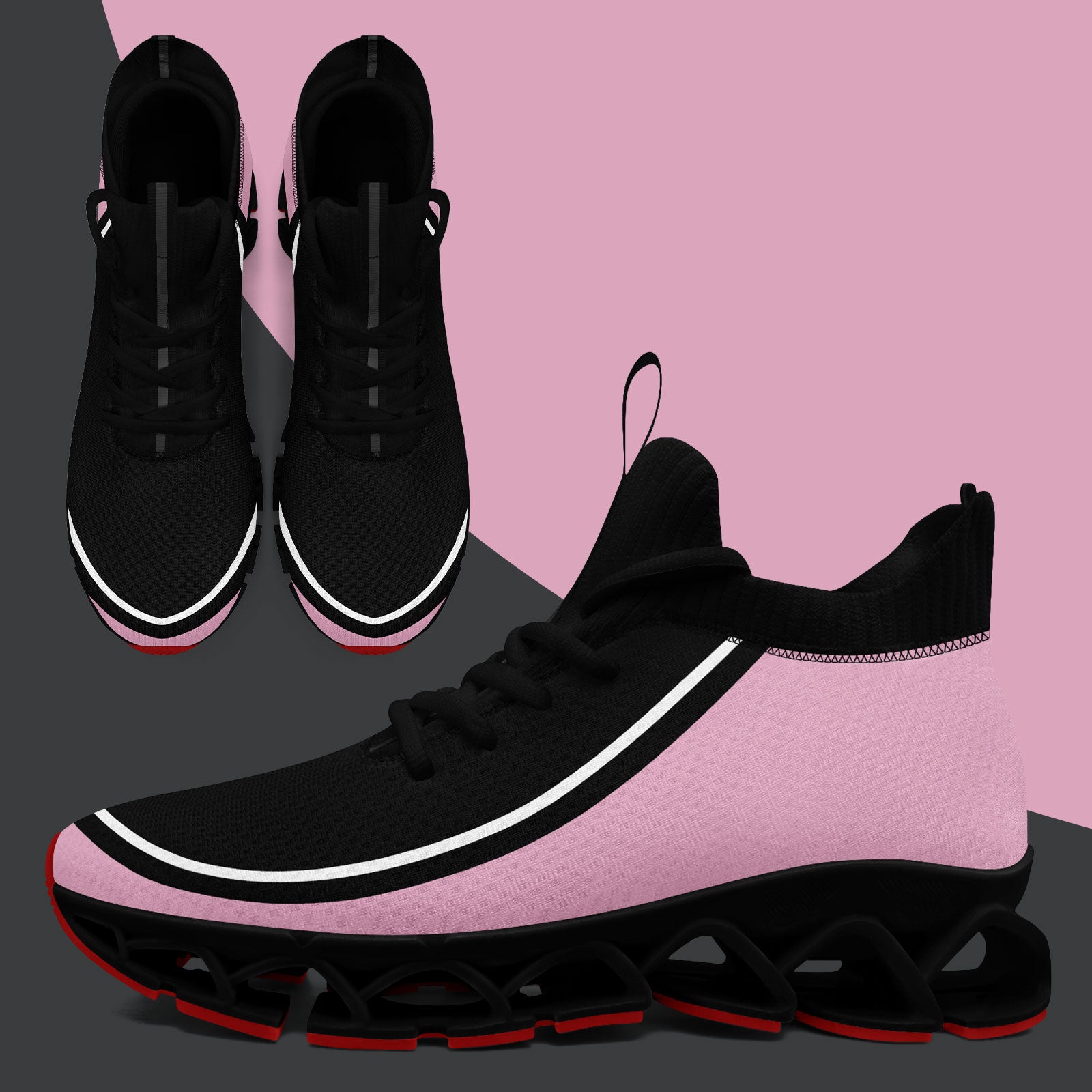 Custom Black Pink Maxsoul Shoes Personalized Sneaker FN030XD-D020388-2