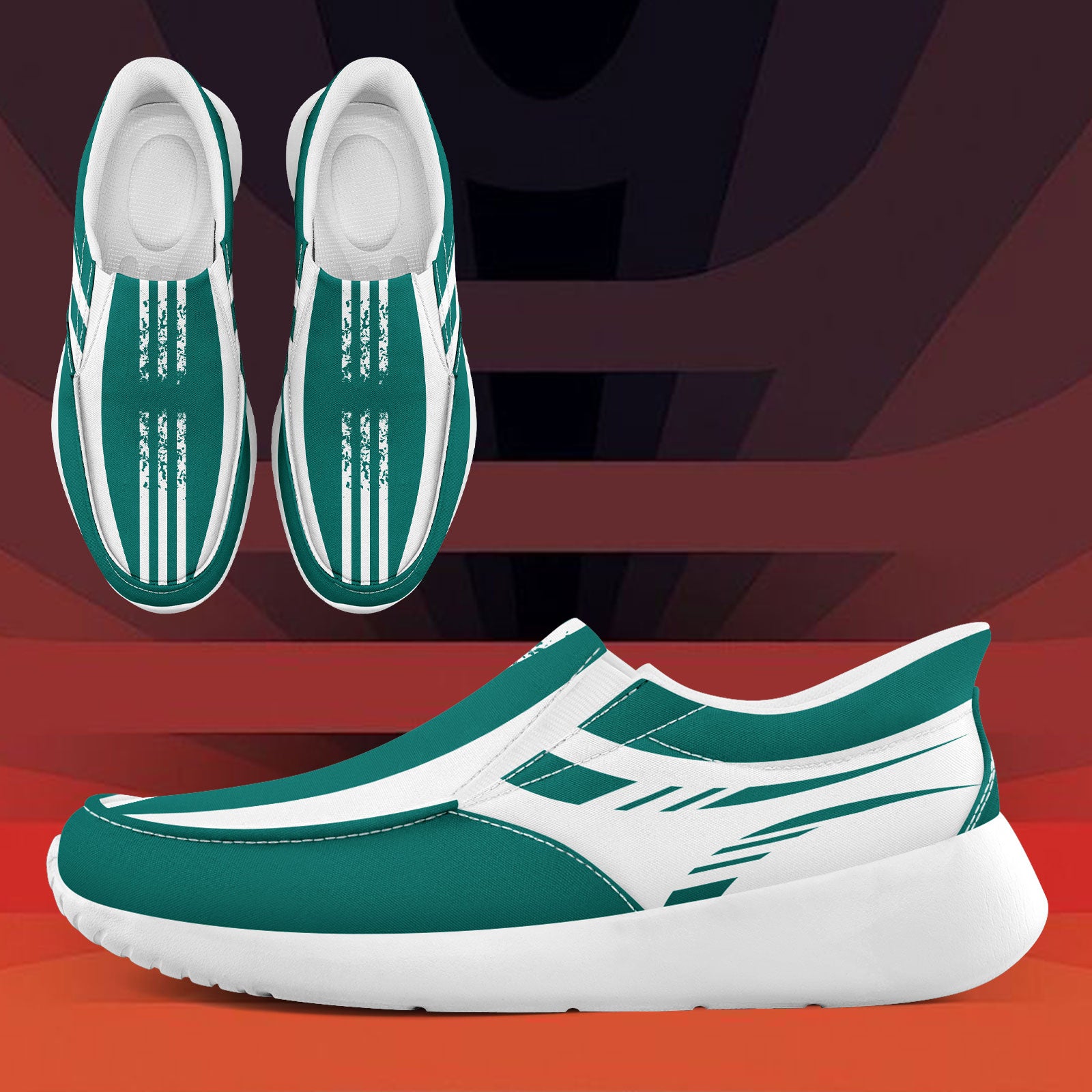 Custom Corporate Sneakers Slip On Shoes Personalized Corporate Shoes FN067-E023045-2