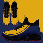 Custom Navy Yellow Maxsoul Shoes Personalized Sneaker FN030XD-D020388-13