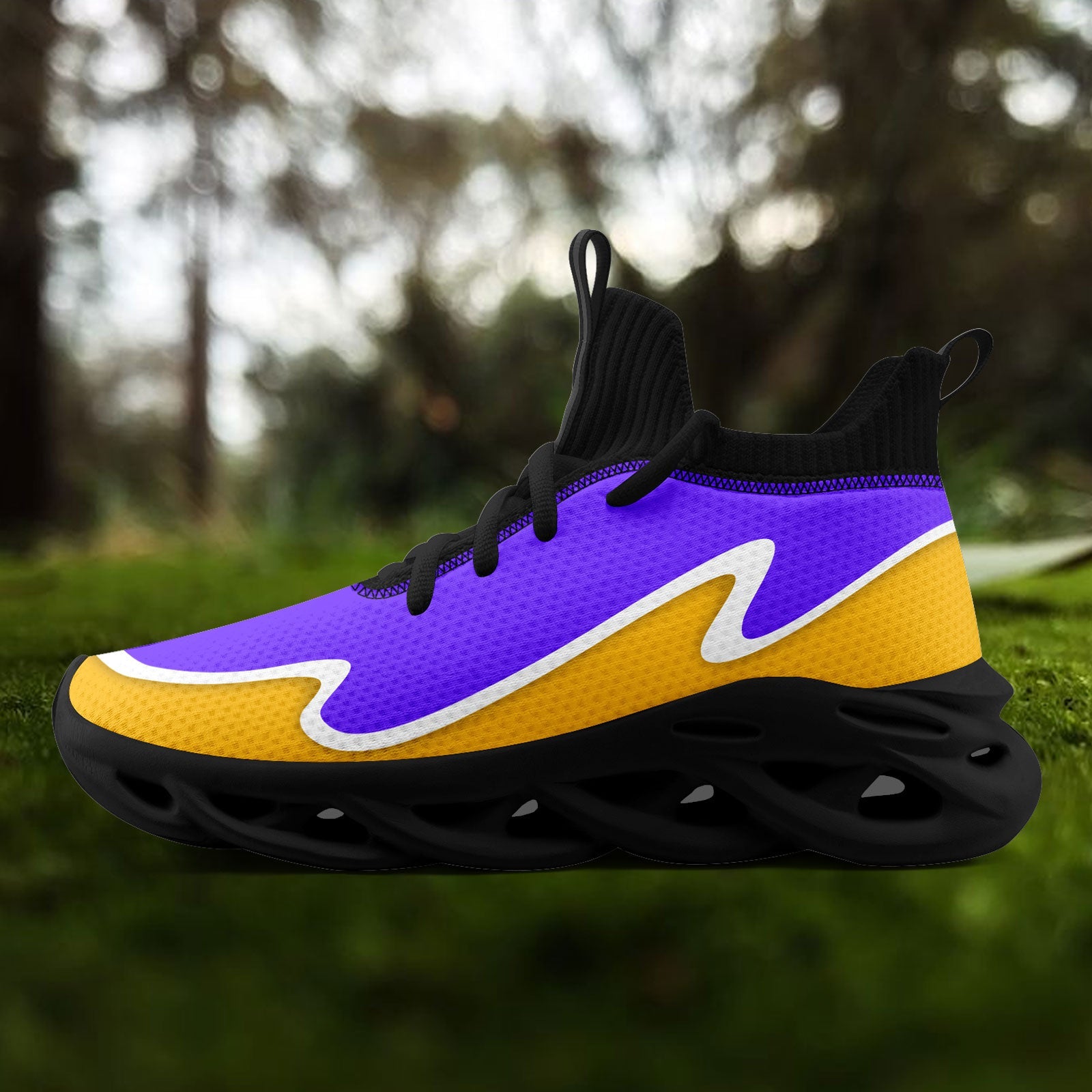 Custom Purple Yellow Maxsoul Shoes Personalized Sneaker FN030A-E020011-7