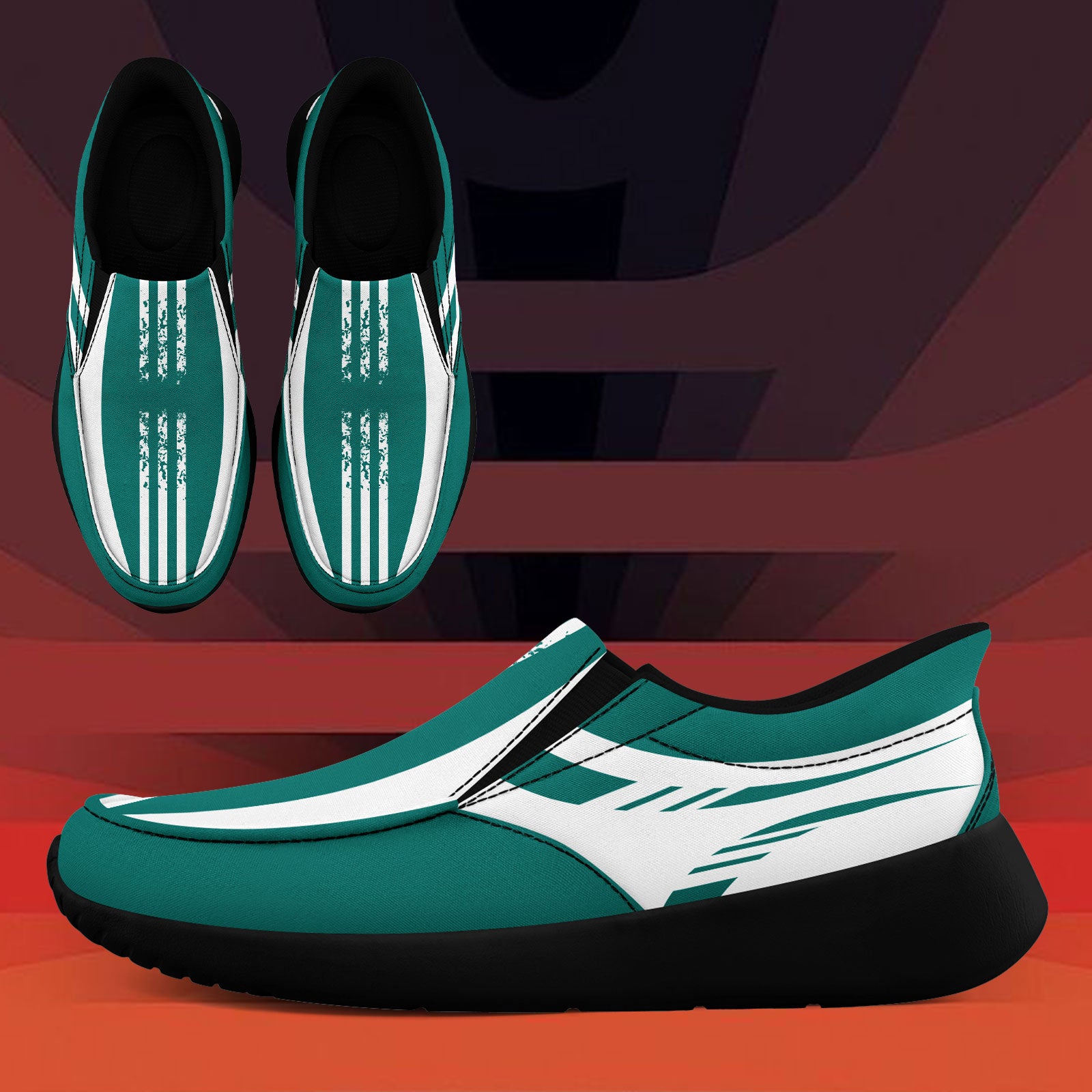 Custom Corporate Sneakers Slip On Shoes Personalized Corporate Shoes FN067-E023045-2