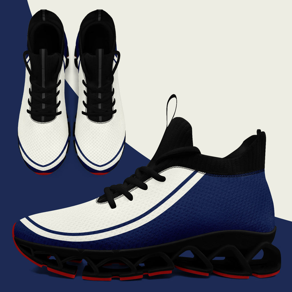 Custom Cream Navy Maxsoul Shoes Personalized Sneaker FN030XD-D020388-12