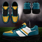 Custom Green Yellow Jacksonville Shoes Personalized Sneaker FN032-D020389-16