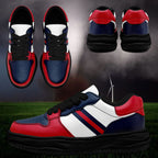 Custom Red Blue New England Shoes Personalized Sneaker FN032-D020389-26