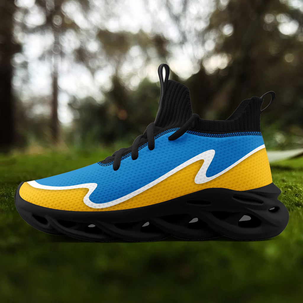 Custom Blue Yellow Maxsoul Shoes Personalized Sneaker FN030A-E020011-21