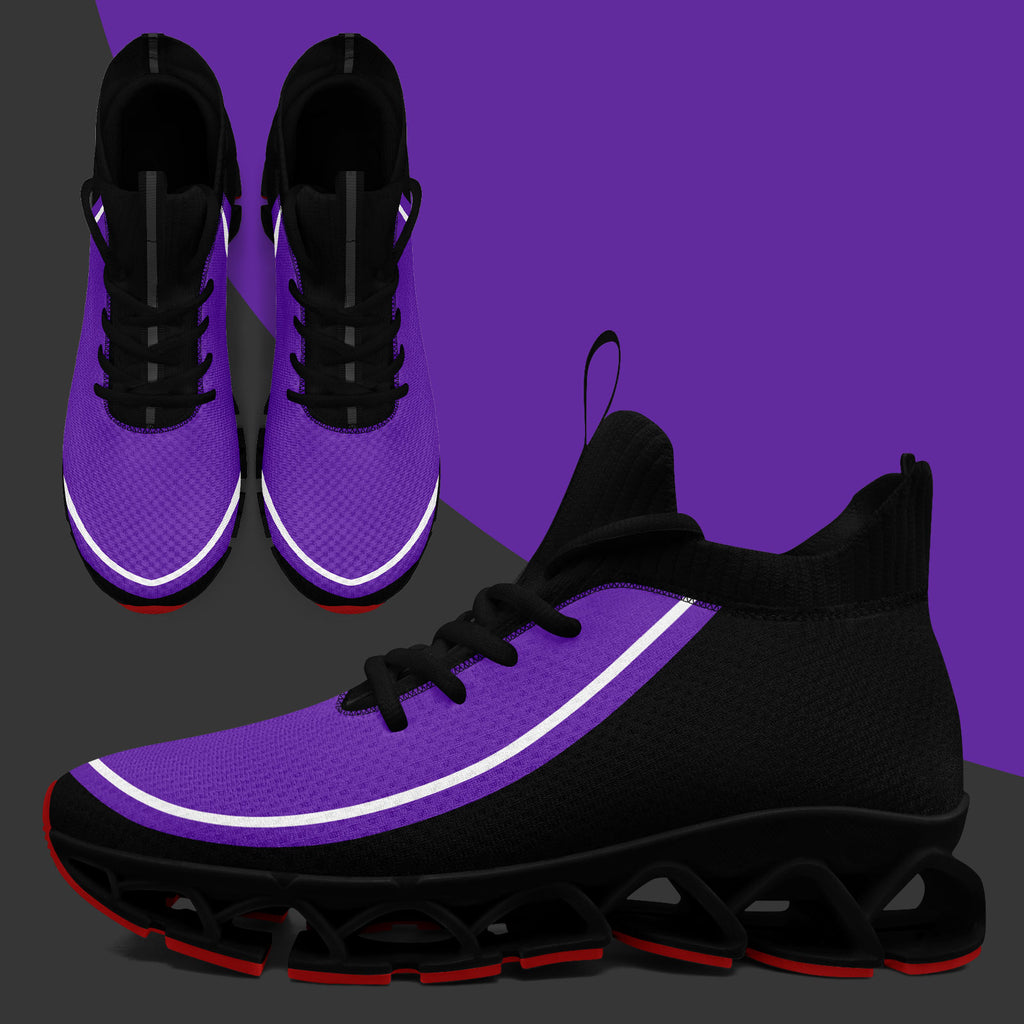 Custom Purple Black Maxsoul Shoes Personalized Sneaker FN030XD-D020388-15