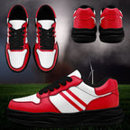 Custom Red White Kansas City Shoes Personalized Sneaker FN032-D020389-18